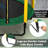 SereneLife Round Backyard Trampoline with Safety Enclosure