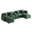 Canapé modulaire en U 145 po avec console et porte-gobelets et ports USB-697463061