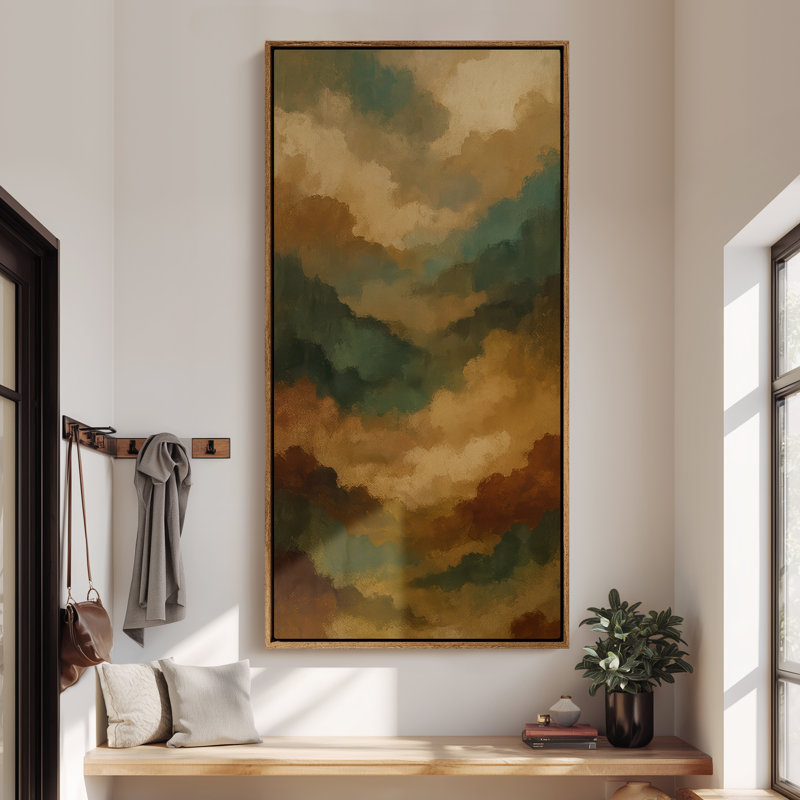 Très grand art mural sur toile encadré - impressions murales rétro pour chambre à coucher, Naturel