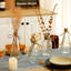 10 petits vases à fleurs pour centres de table, vases en verre transparent avec motif en corde pour les fleurs, mini vases à bourgeons de style campagnard en vrac pour les décorations de table