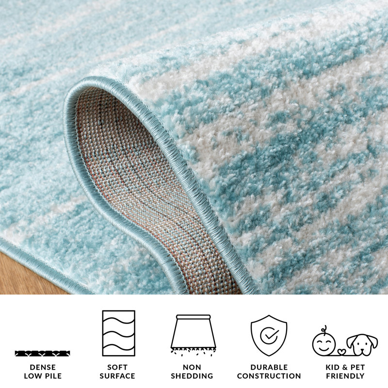 Fairlaine Ombre Area Rug, Rectangle 91 x 152 cm