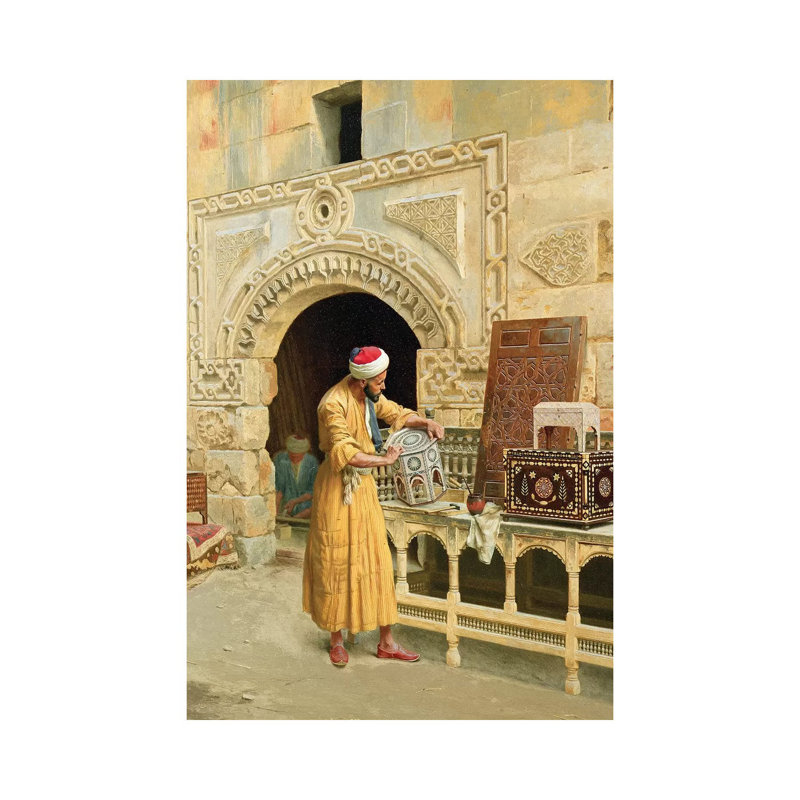 The Furniture Maker by Ludwig Deutsch - Wrapped Canvas Painting