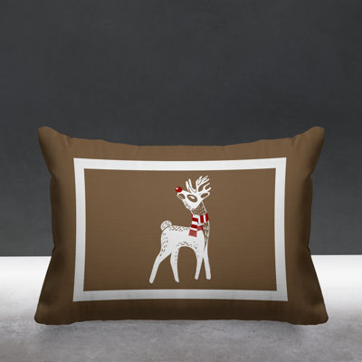 Christmas Outdoor Reversible Throw Pillow