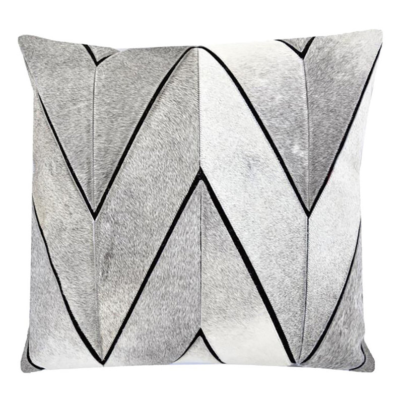 Sullana Pillow Cover & Insert, Gray, 20" x 20", Square