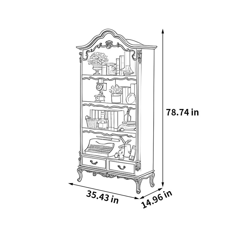 Bibliothèque de style américain
