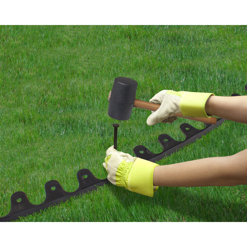 5cm H x 100cm W Polyvinyl Chloride (PVC) Lawn Edging