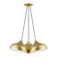 Luminaire suspendu grappe blanc brillant 3 lumières-2035413534