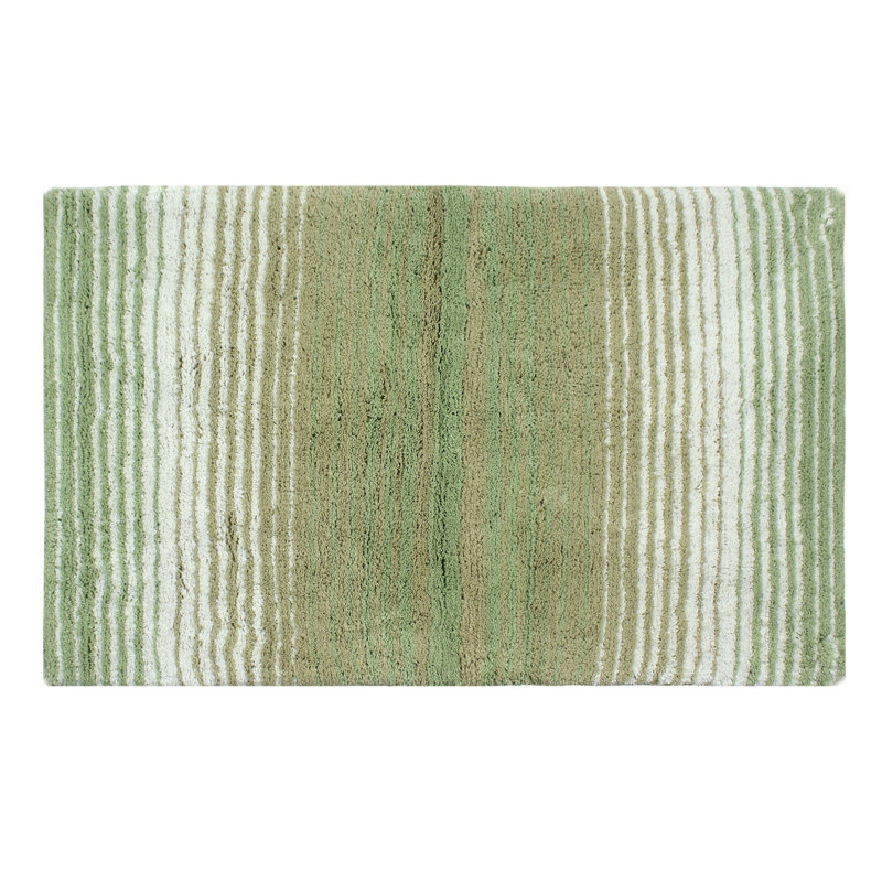 Griffie Plush 100 % Cotton Bath Rug, Single - 21" L x 34" W, Sage