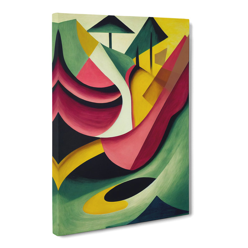 Abstract Meadow Landscape - Wrapped Canvas, 76cm H x 50cm W x 3cm D