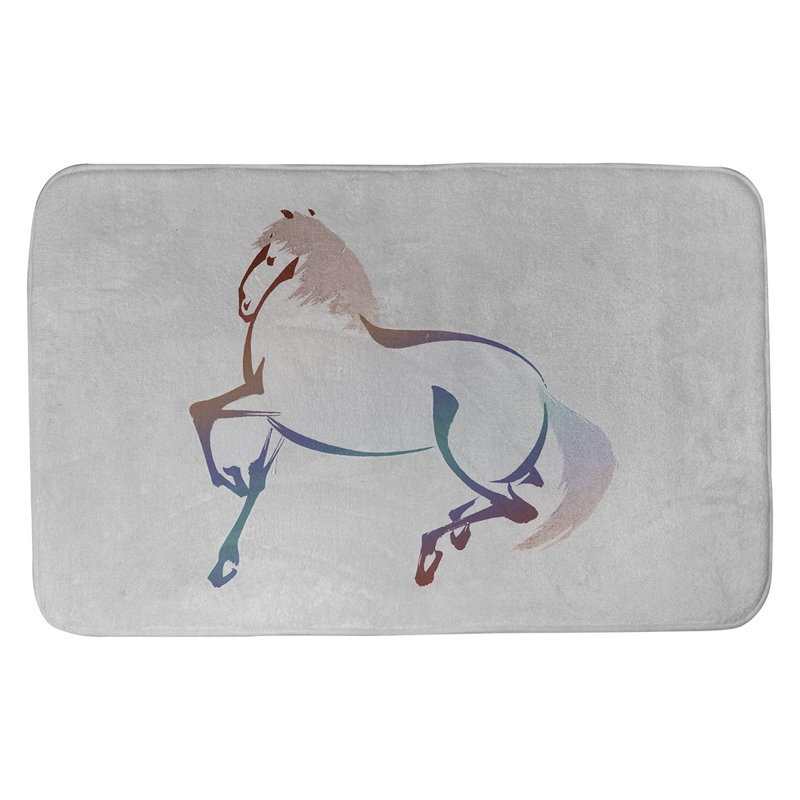 Tapis pour salle de bain Steadman, l 17 po x L 24 po, Rouge