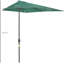 Aarthi 230 cm W X 130 cm D Rectangular Market Parasol with Crank Lift-692703384