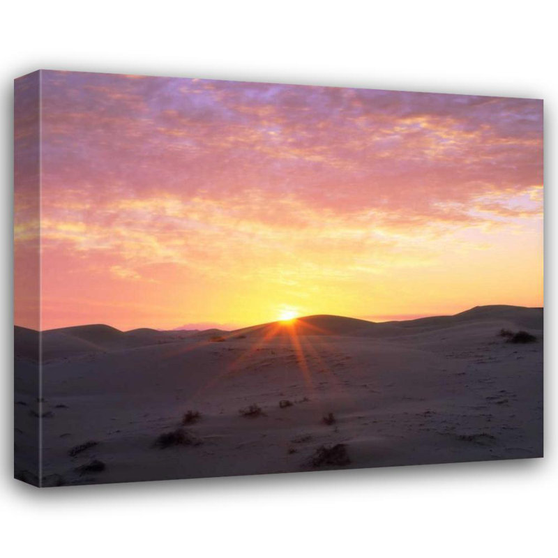 Art sur toile tendue par Talbot Frank, Christopher, États-Unis, Californie, dunes de sable Glamis au lever du soleil US05 BJA1279