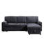 Confortable lit modulaire gris avec rangement et espace de couchage escamotable