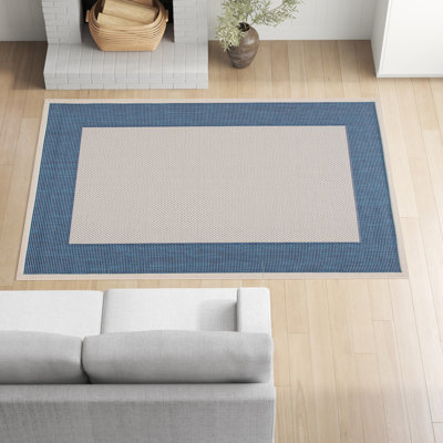 Tirrelle Beige/Navy Indoor/Outdoor Area Rug