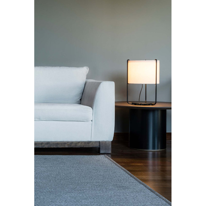 Drum Table Lamp, Beige