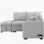 Canapé-lit modulaire en forme de L de 82,6 po avec deux ports USB-846277128