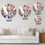 Fleurs rouges du printemps - Horloge murale traditionnelle-93601794