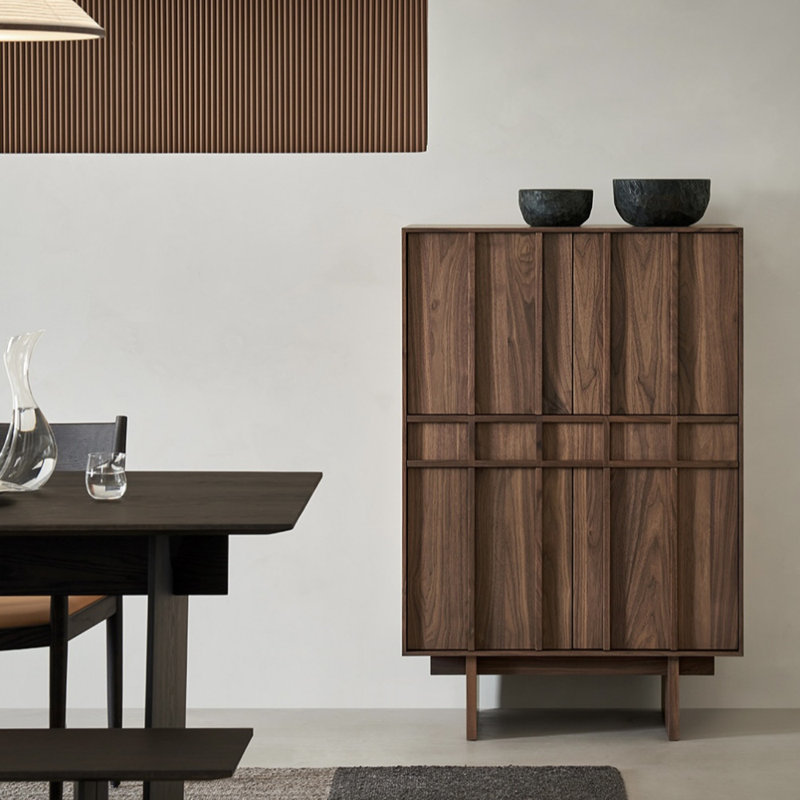 Buffet moderne simple, Noyer