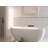 Tangent 59 inch Solid Surface Stone Freestanding Soaking Bathtub