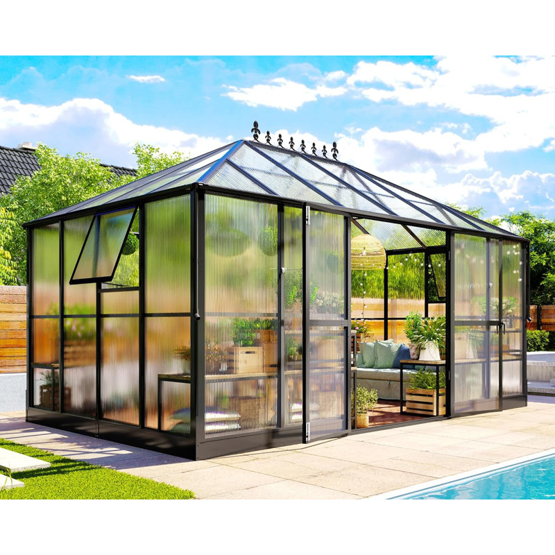 Grower’s Haven 14' W x 9.5' D Learn-to Greenhouse