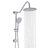 Shower Head With Handheld Shower System With 10" Rain Shower Head-124897352