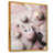 Toile avec cadre flottant or