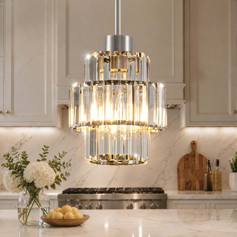 - Light Pendant, Brushed Nickel