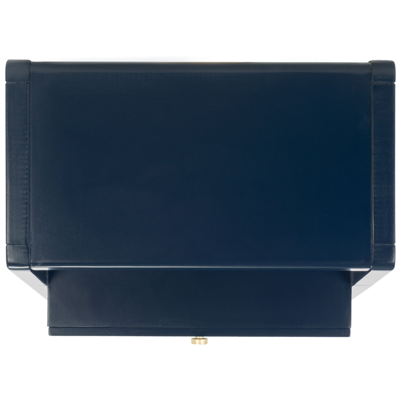 Luseane 2 - Drawer End Table, Navy/Gold