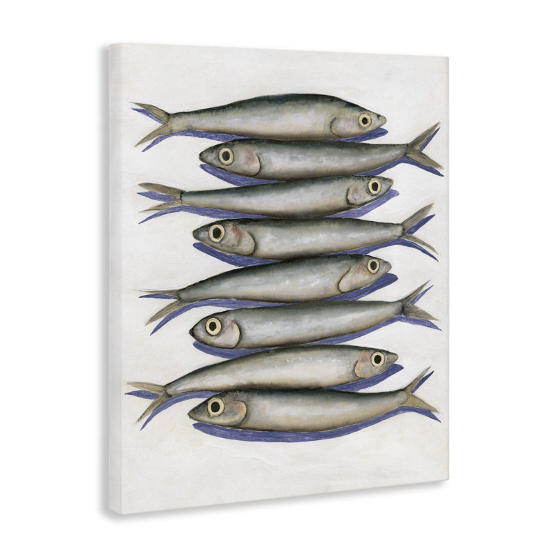 Toile d'anchois empilée, design par Michael Willett, H 20 po x l 16 po