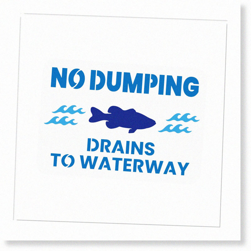 Reusable Plastic Drain Sign