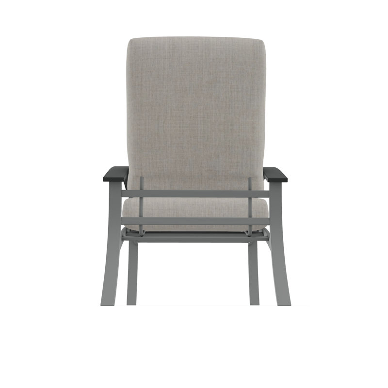 Belle Isle Outdoor Lounge Chair, Huskie, Graphite