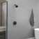 Single Handle 1-Spray Round Rain Shower Faucet Set 1.8 GPM With High Pressure Shower Head