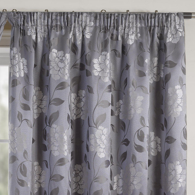 Bayeux Curtain, Silver, 117 W x 183 D cm