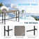 3 Pieces Patio Bar Table And Bar Stool Set