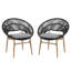 Ensemble de 2 chaises de salle à manger en osier Cyril-1786802809