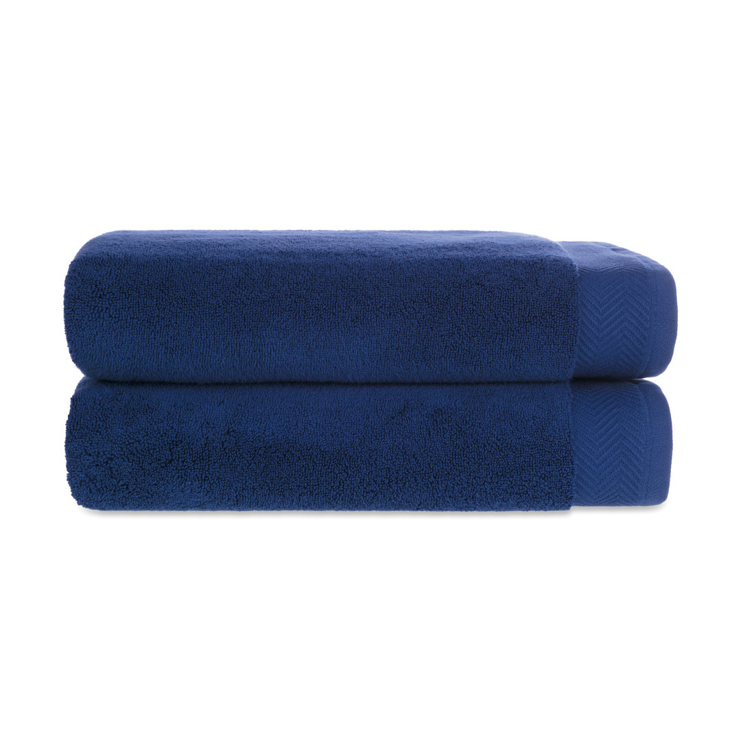 Ben Sherman Solid 2 Piece Ultra-Absorbent Plush Cotton Bath Towels (Set of 2) Ben Sherman 