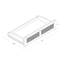 Futon double avec rangement Bridyn avec matelas-1649570061