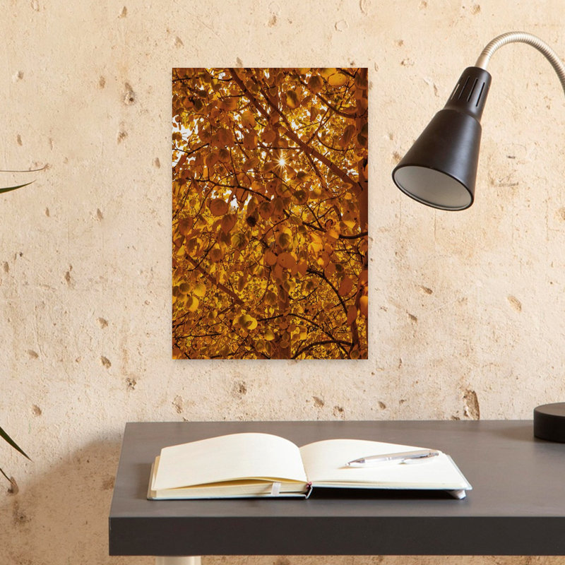 Guanella Pass Sunburst Abstract Contemporary Art, H 18 po x l 12 po