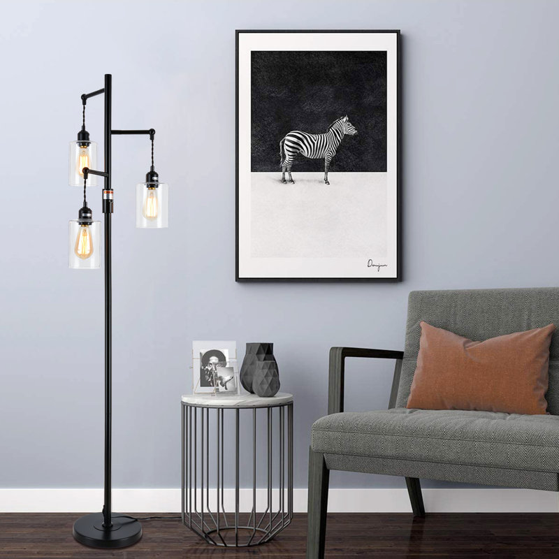 Dimmable 64" Farmhouse Tree Floor Lamp