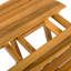 Table d'appoint d'extérieur pliable et réglable en bois d'acacia