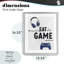 «Eat Sleep Game Lifestyle», reproduction encadrée sous verre, design par Christine Simpson Art-1539146607-1539146595