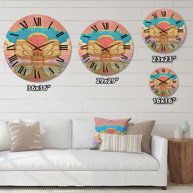 Horloge murale Art Nouveau, Grand