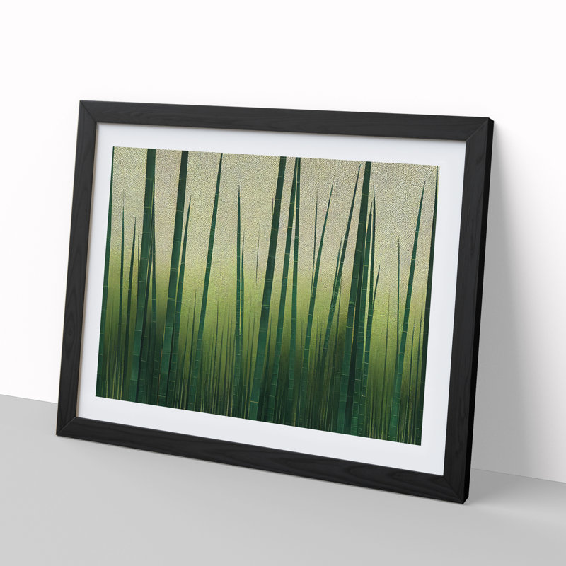 Stupendous Bamboo Forest - Single Picture Frame Painting, Black, 46cm H x 64cm W x 2cm D
