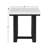 Lucca White Marble Top End Table