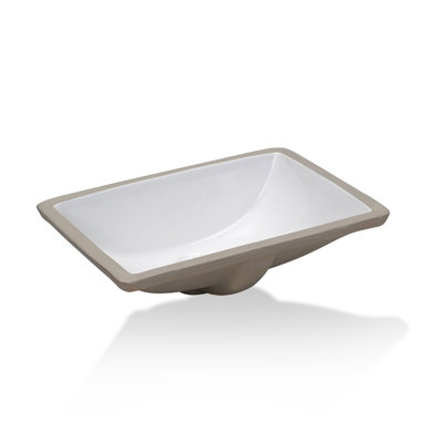 Steinstil 14.96'' Ceramic Rectangular Bathroom Sink with Overflow