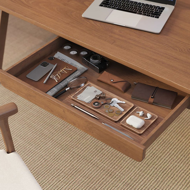 Bureau simple et moderne, H 29,53 po x l 62,99 po x P 31,5 po