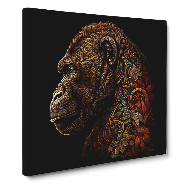 Gorilla Paisley Art - Print