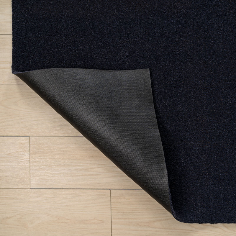 Kalonni Classic Casual Commerical Natural Coir Indoor/Outdoor Mat, 17" W x 30" L, Black