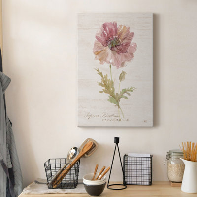 Coquelicot doux - peinture sur toile tendue