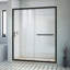 DreamLine Infinity-Z P 30 po x l 60 po x H 74 3/4 po, porte de douche coulissante semi-sans cadre en nickel brossé avec base de douche blanche à bonde droite-132401059-132401057